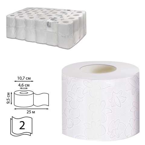 Бумага туалетная Veiro Professional "Comfort" (Т4),  2-слойная, 48шт. х25м, белая