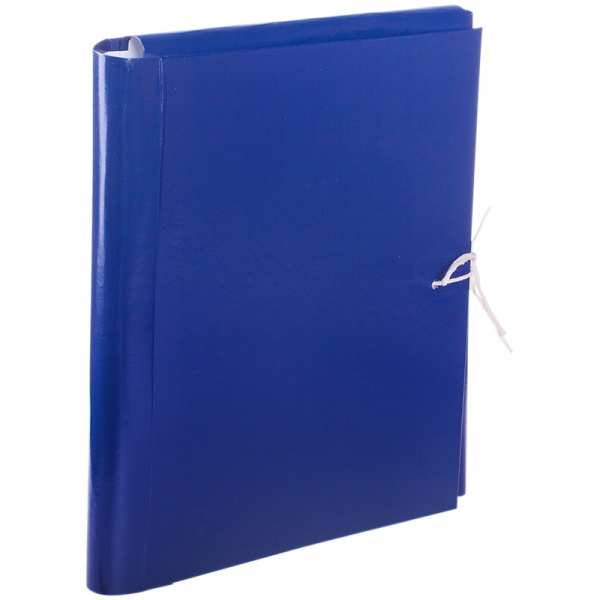 Папка архивная с мягкими клапанами OfficeSpace, покрытие БВ, с 4 завязками, ширина корешка 80мм