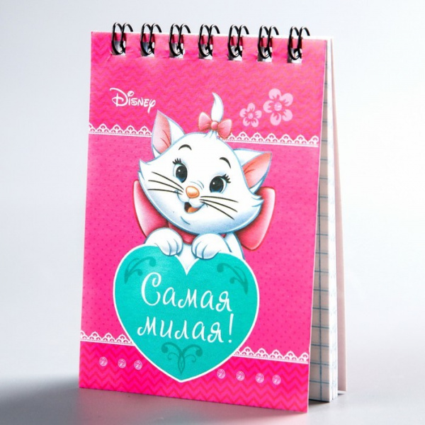 Блокнот на гребне, "Коты аристократы", Disney, 32 листа, А7