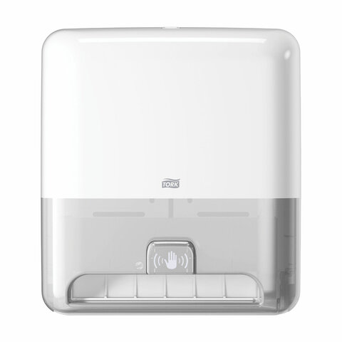 Диспенсер для полотенец СЕНСОРНЫЙ TORK (Система H1) Matic, в рулонах, (батарея R20) белый, 551100 