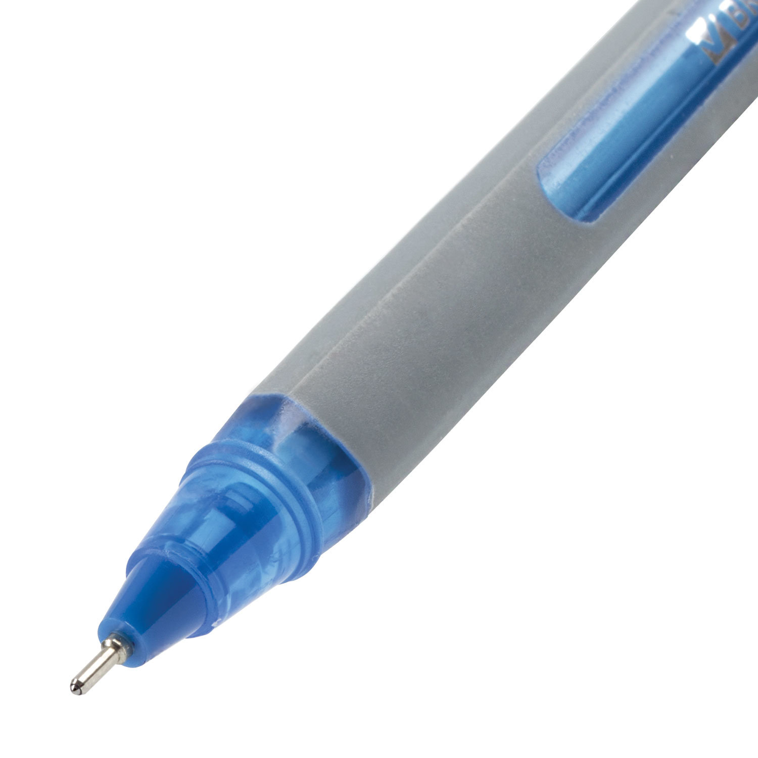 Ручка шариковая масляная BRAUBERG "Extra Glide Soft Grey", СИНЯЯ, узел 0,7 мм, линия письма 0,35 мм