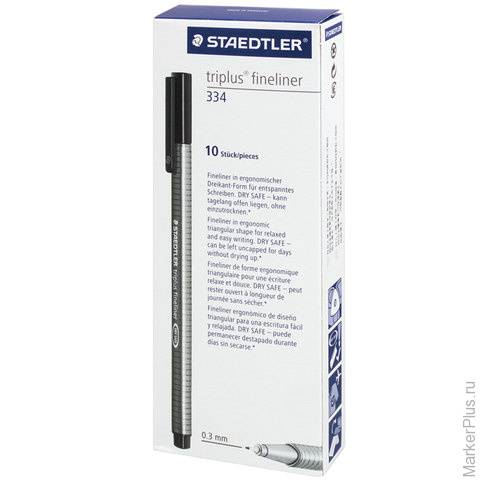 Ручка капиллярная STAEDTLER (Штедлер, Германия), трехгранная, толщина письма 0,3 мм, лавандовая, 334