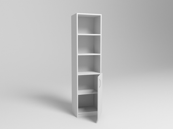 Шкаф для документов одностворчатый МД-509.00. Размеры: 450*380*1800мм