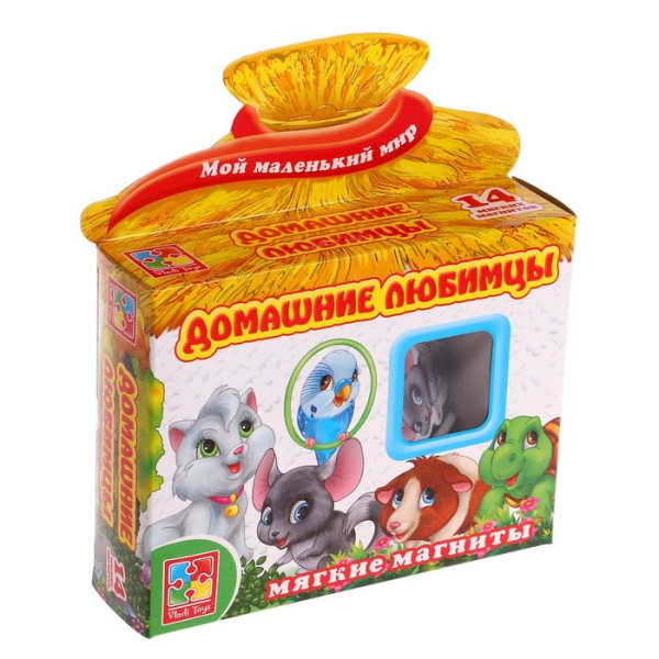 Мягкие магниты "Домашние любимцы", 14 шт.