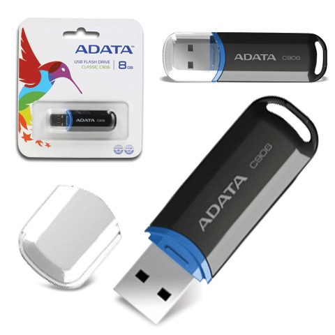 Флэш-диск A-DATA 8GB C906 USB 2.0, скорость чтения/записи - 30/8 Мб/сек, высокоскоростной