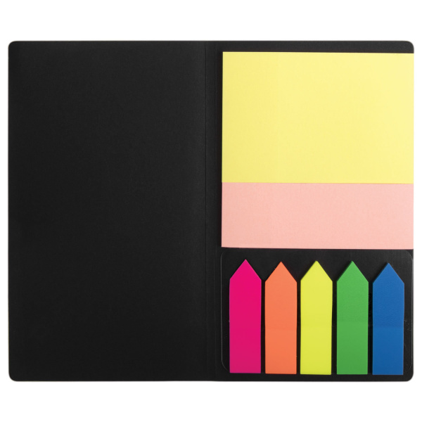 Блок самоклеящийся BRAUBERG набор, 51*75мм, 25*75мм+закладки НЕОН 12*48мм 20л.