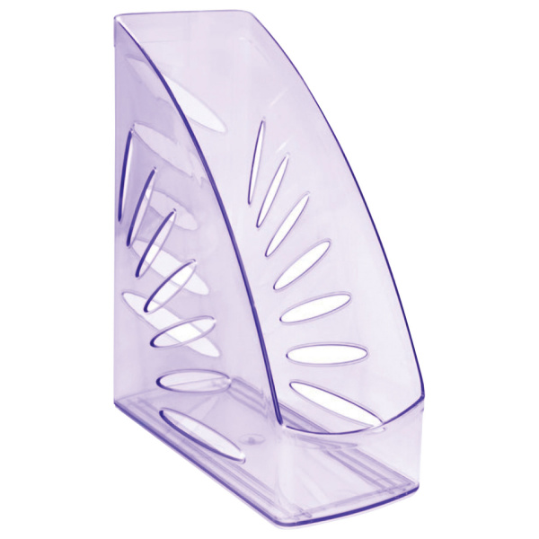 Лоток вертикальный для бумаг (245х263мм), увеличенная ширина 110мм, СТАММ"Тропик",тонир.фиолет,ЛТ362