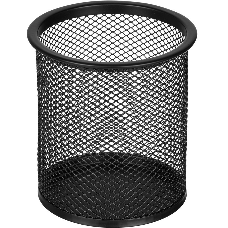 Стакан для канцелярских мелочей, чёрная сетка