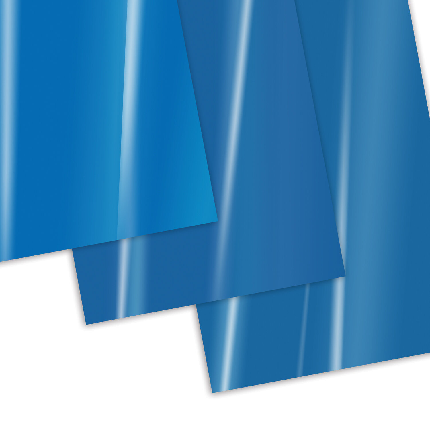 Обложки для переплета BRAUBERG, комплект 100 шт., А4, пластик 300 мкм, синие, 530941