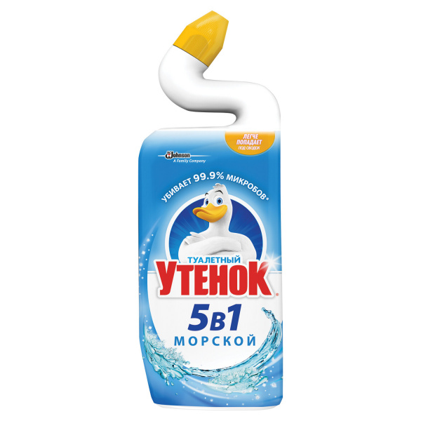 Средство для уборки туалета ТУАЛЕТНЫЙ УТЕНОК 500мл "Морской", ш/к 00719