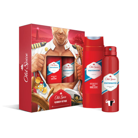 Промонабор: дезодорант аэрозольный 150 мл OLD SPICE "White Water" + гель для душа 250 мл OLD SPICE "