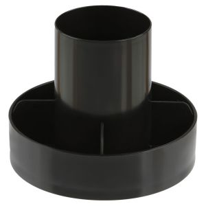 Настольная подставка СТАММ "Метеор", пластиковая, черная