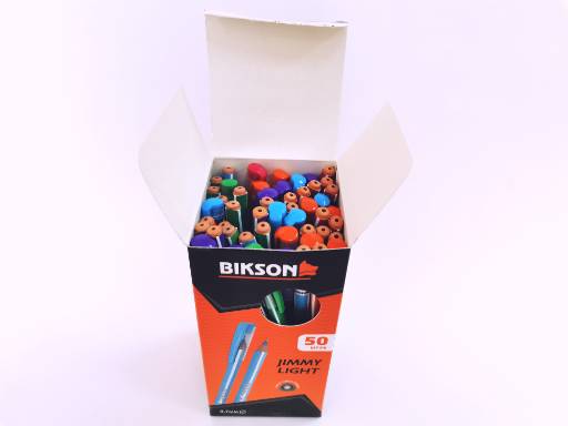 Ручка шариковая, индийская, ТМ "BIKSON" серия "JIMMY LIGHT", синие чернила арт. IND0009