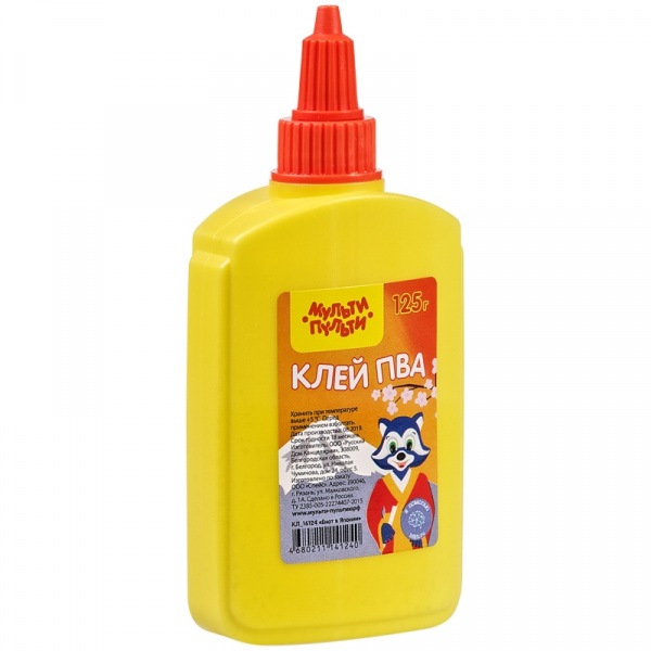 Клей ПВА Мульти-Пульти "Енот в Японии", 125г