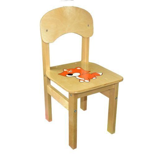Стул детский "Эко" 3 группа, с рисунком. Высота сидения 34 см.