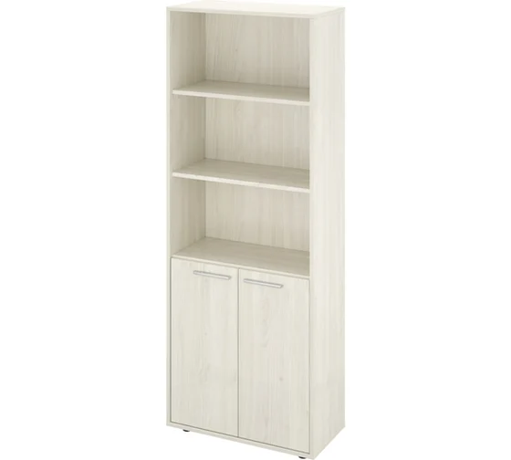Шкаф 3 откр. полки 700х338х1845 (КЦ14.38+КЦ17.38) (Скандинавское дерево белое38)																			