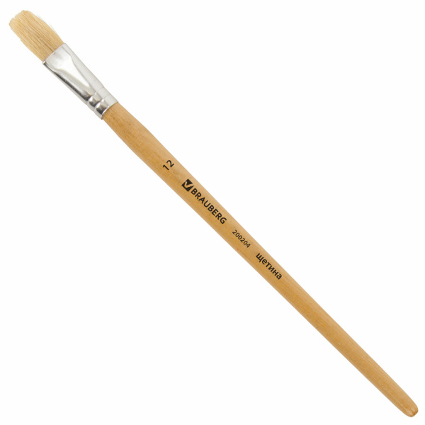 Кисть BRAUBERG щетина, плоская, №12, 200204
