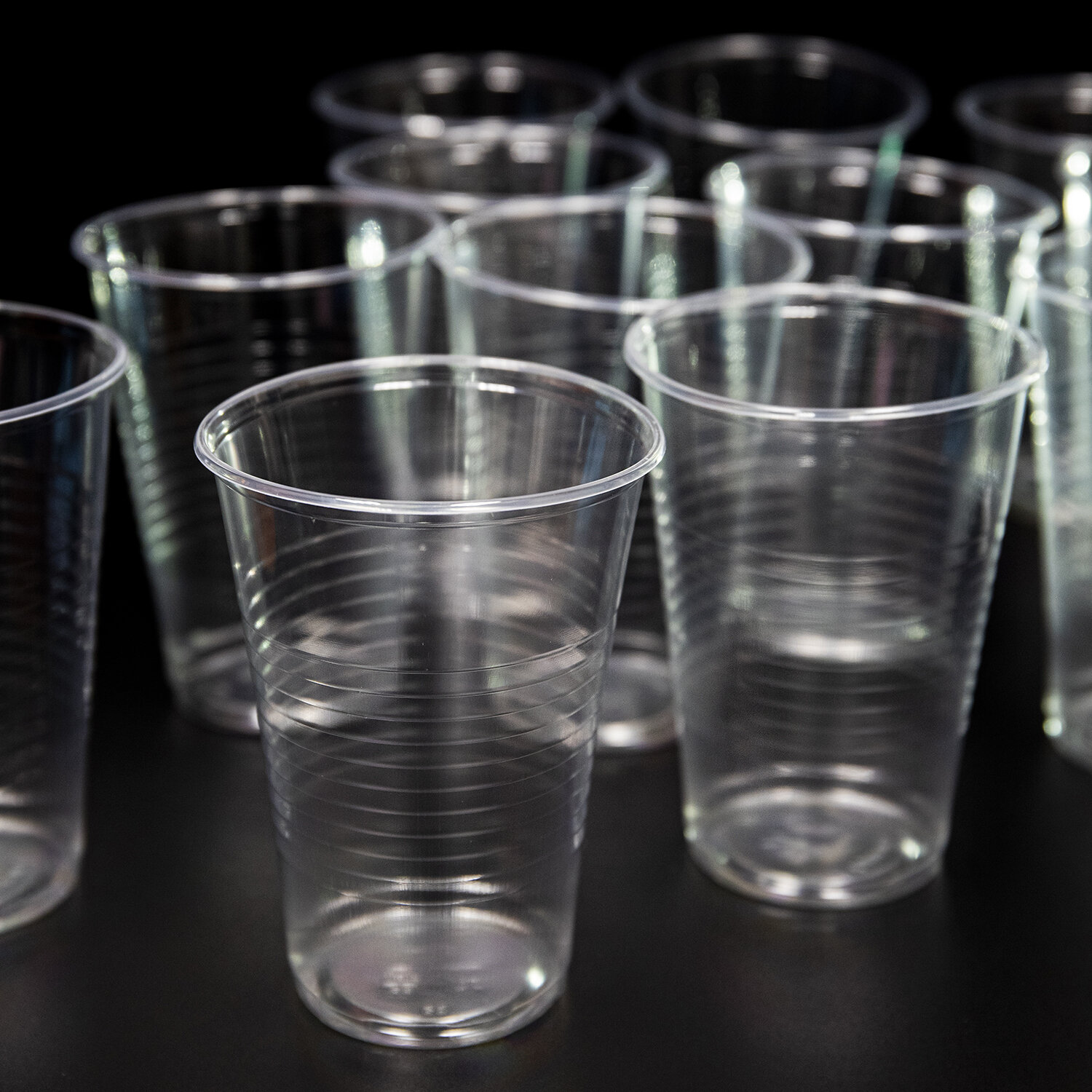 Одноразовые стаканы ЛАЙМА Бюджет, КОМПЛЕКТ 100шт., пластиковые 0,2л, прозрачные