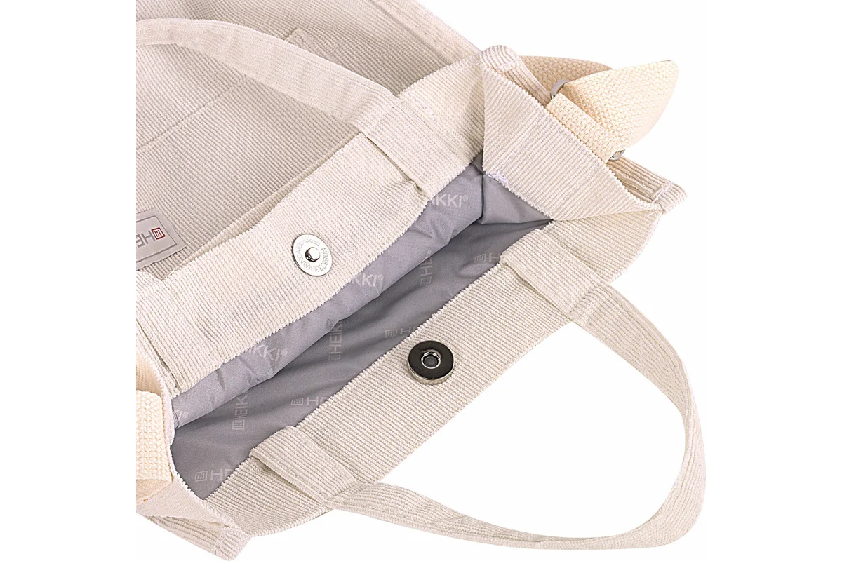 Сумка шоппер HEIKKI MINI (ХЕЙКИ), вельвет, 25х20 см, бежевый, 272440