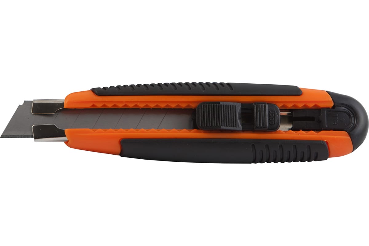 Нож канц.18мм (+2зап.лезвия), резин.вставки