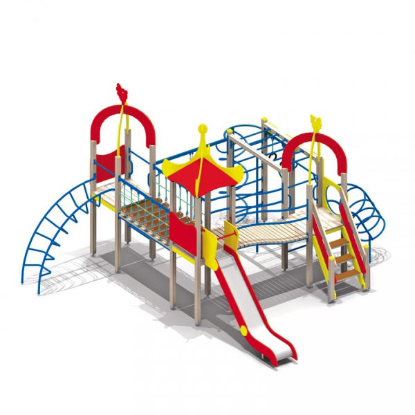 ДИК, Н г.=1,5 (нерж.) (6-12 лет) 7200х6300 мм, Н=4470 мм, Н площадок=1250 мм, 1550 мм