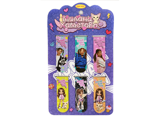 Набор закладок для книг "deVENTE. Football Time" магнит, бумаж. 4шт, в блист. упак. 8065406