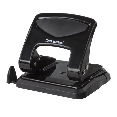 Дырокол BRAUBERG "PN-150M", до 35 листов, черный