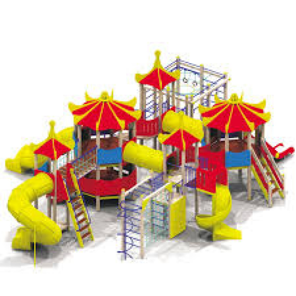 ДИК "Лагуна " (6-12 лет) 13840х11225 мм, Н=4970 мм, Н площадок=650 мм, 1250 мм, 1550 мм, 2050 мм