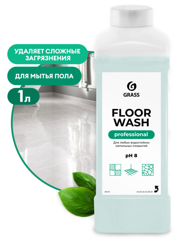 Средство для мытья пола Grass "Floor wash" 1л, нейтральное