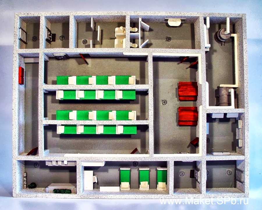 Макет «Убежище в разрезе» Тип 020М