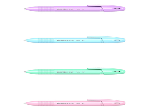 Ручка шариковая ErichKrauseR R-301 Pastel Stick 0.7, цвет чернил синий 55387