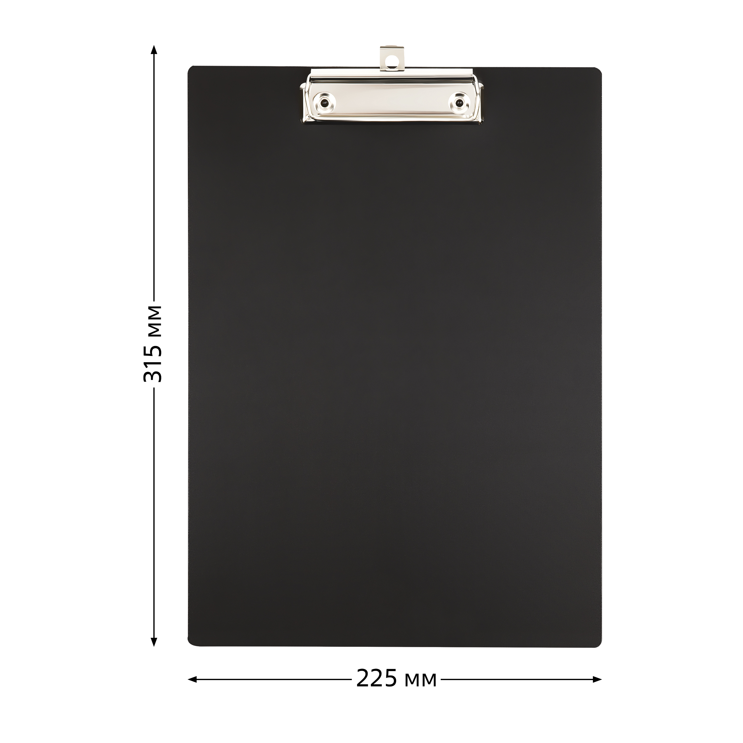 Планшет с зажимом СТАММ А4, 1000 мкм, пластик, черный Планшет с зажимом СТАММ А4, 1000 мкм, пластик, черный