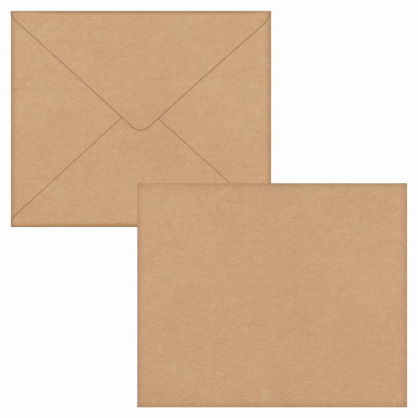 Конверты С3 (330х410 мм) КРАФТ, без клея, 90 г/м2, треугольный клапан, 142755