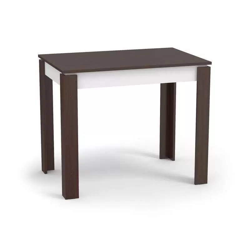 Стол обеденный Оптима,венге/белый, 900х600х760мм