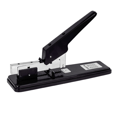 Степлер STAFF, мощный, до 70 листов, №24/6 - 23/13, металлический корпус, черно-серый