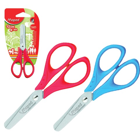 Ножницы MAPED (Франция) "Start" 120мм, закругленные, ассорти, карт. упак. с европодвесом, 463010 Ножницы MAPED (Франция) "Start" 120мм, закругленные, ассорти, карт. упак. с европодвесом, 463010