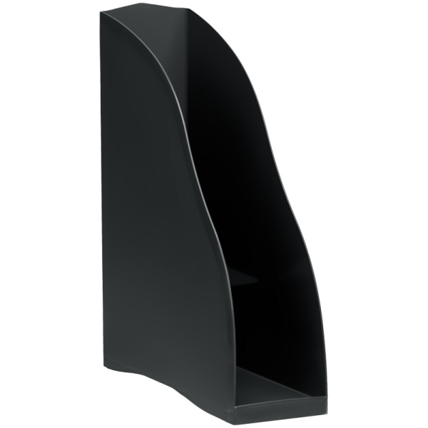 Лоток для бумаг вертикальный СТАММ "Космос", черный ЛТ330