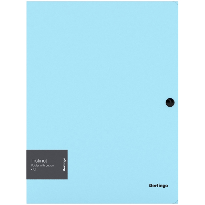 Папка на кнопке Berlingo "Instinct" А4, 600мкм, аквамарин ANp_03510