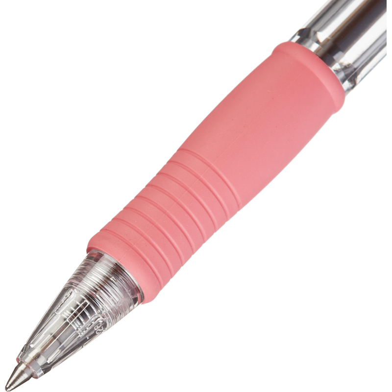 Ручка шариковая PILOT автомат., BPGP-10R-F "Super Grip", корп.розов., с рез.упором 0,32 мм, синяя 