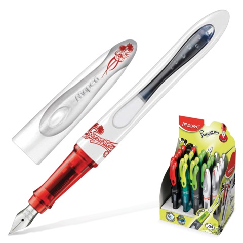 Ручка перьевая MAPED (Франция) "Freewriter", перо с иридиевым покрытием, цвет корпуса ассорти, 22261