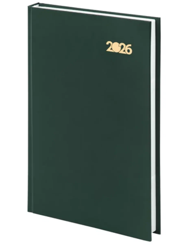 Ежедневник датированный 2026 145х215 мм, А5, STAFF, обложка бумвинил, синий, 117305