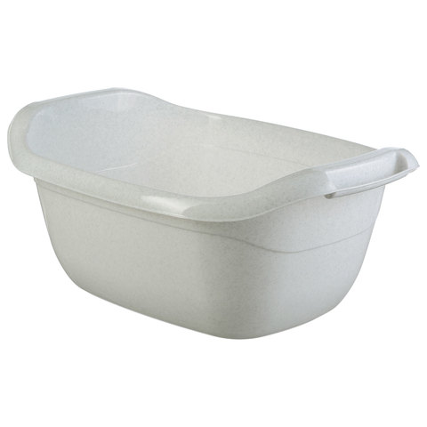 Таз 16л хозяйственный IDEA, овальный, с ручками, пластиковый, (в24*ш36*г49см), цвет бежевый, М 2545