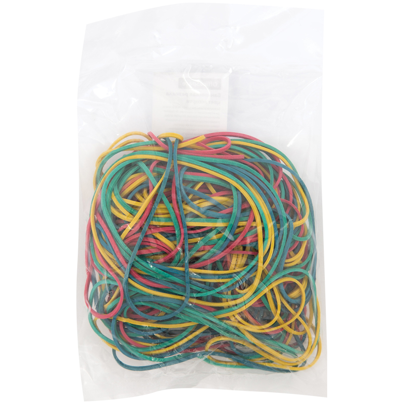 Резинки банковские для денег 100г OfficeSpace, диаметр 80мм, ассорти, европодвес RB_17956										