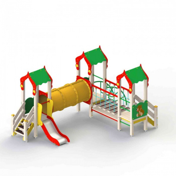 Детский игровой комплекс (3-7 лет) 5110х3260 мм, Н=2700 мм, Н площадок 650 мм