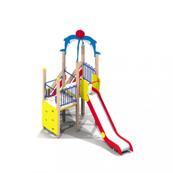 ДИК, Н г. = 1,5 М (6-12 лет) 4410х1950 мм, Н = 3730 мм, Н площадки 1550 мм