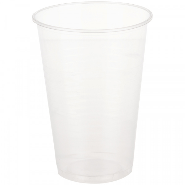 Стаканы одноразовые OfficeClean 200мл, 100шт., бюджет, ПП, прозрач, хол/гор