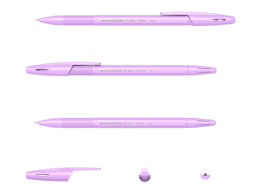 Ручка шариковая ErichKrauseR R-301 Pastel Stick 0.7, цвет чернил синий 55387