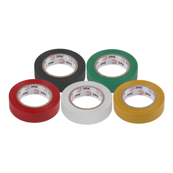 Изолента ПВХ, 15 мм х 10 м, цв.ассорти С0038781