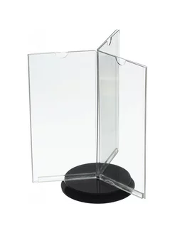 Подставка вращающаяся 1/3 А4 Евробуклет, акрил