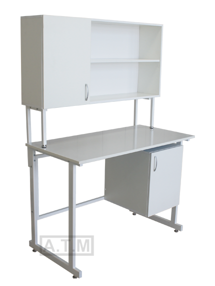 Стол для физических исследований СДФИ-101, 1200х700х850 (1800) мм, столешница - ЛДСП, химостойкий пл